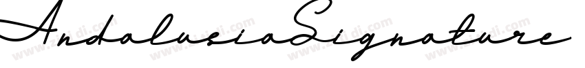 AndalusiaSignature I字体转换